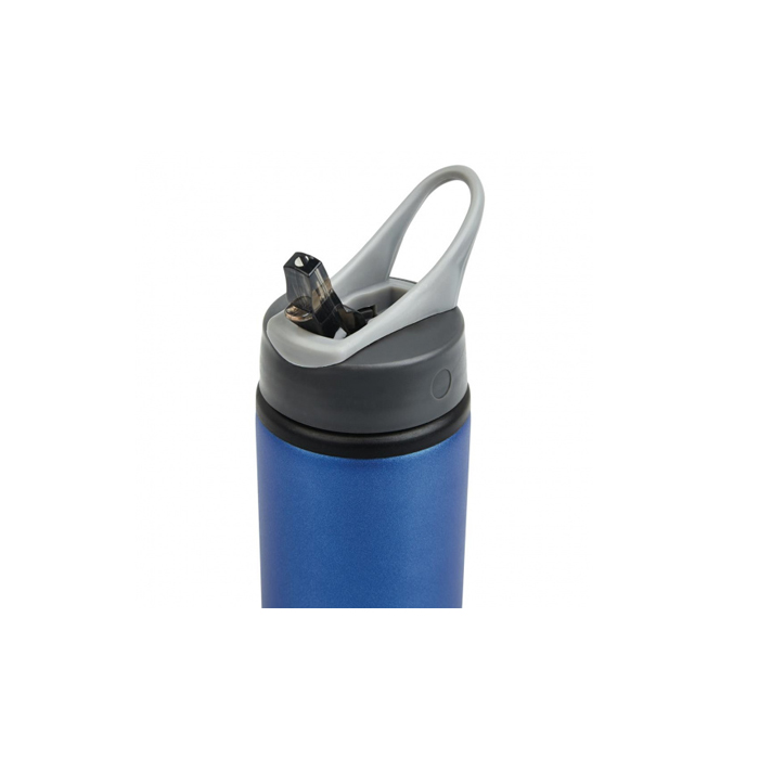 drinkfles 22,3 cm 0,6 liter aluminium blauw - Afbeelding 3