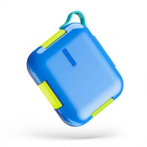 lunchbox 23,4 x 6,3 x 12,2 cm polypropyleen blauw